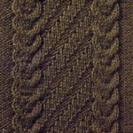 Claw and Diagonal Cabled Panel Knitting Stitch