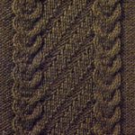 Claw and Diagonal Cabled Panel Knitting Stitch