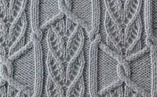 Continuous Cables and Lace Knit Stitch
