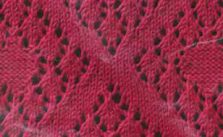 Eyelet Large Diamonds Lace Knitting Stitch