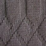 Interlinked Diamonds Knit and Purl Stitch