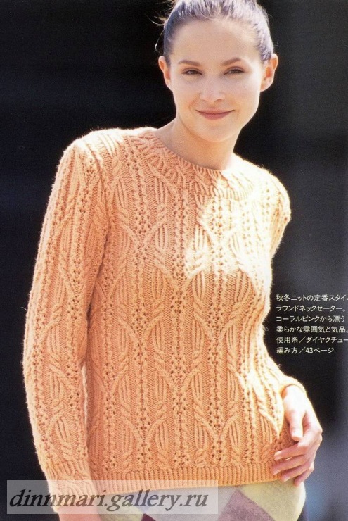Intertwined Lace Cable Sweater - Knitting Kingdom