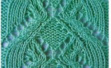Knitted Lace Panel Stitch