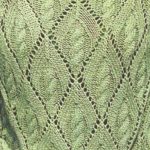 Lace Diamond with Cable Inside Knitting Stitch