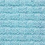 Rectangular Knit and Purl Basket-weave Stitch