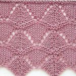 Triangles Lace Knitting Stitch