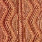 Vertical Chevron Cable Knitting Stitch
