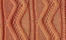 Vertical Chevron Cable Knitting Stitch