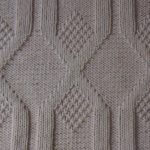 Vertical Diamonds Knit and Purl Stitch