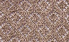 Open lace drops knitting stitch