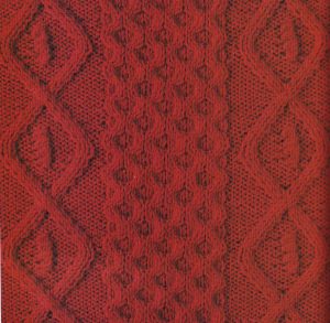 Diamond and Honeycomb Knitting Stitch Panel