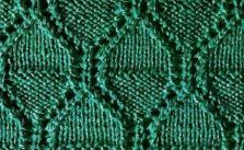 Free Knit Stitch Rhombus