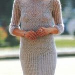 Lace Leaf Mohair Dress Knitting Pattern