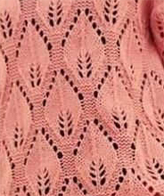 Large Leaf Lace Knitting Stitch Knitting Kingdom