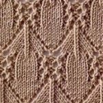Lace and arches knit stitch