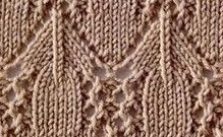 Lace and arches knit stitch