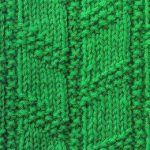 Chevron Columns Knit Purl Stitch