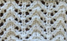Chevron Rib Lace Knit Stitch