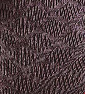 Knit and Purl Diamond Stitch Pattern