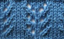 Arrow Lace Stitch Knitting