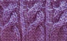 Cable and Garter Knitting Stitch