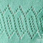 Diagonal Lace Rectangles Knit Stitch