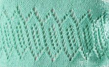 Diagonal Lace Rectangles Knit Stitch