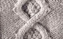 Diamond Cable Knitting Stitch Simple