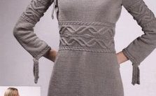 Elegant Cables Dress Knitting Pattern