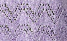 Lace Chevron Knitting Stitch