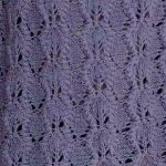 Leafy Knit Stitch Surrounded by a Cable