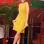 Little Yellow Lace Dress Knitting Pattern