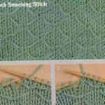 Mock Smoking Stitch Knit Pattern