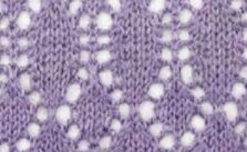 Ovals and Diamonds Knitting Stitch