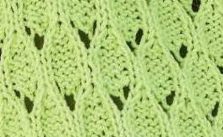 Rib Circle Lace Knit Stitch