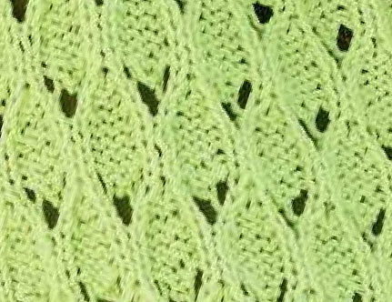 Rib Circle Lace Knit Stitch - Knitting Kingdom
