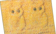 Knit Cable Owl Pattern to Knit Chart