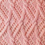 Cables Over Lace Zig Zags Free Knitting Stitch