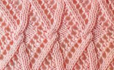 Cables Over Lace Zig Zags Free Knitting Stitch