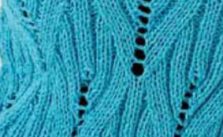 Double Rib and Lace Knitting Stitch
