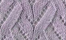 Lace Waves in Vertical Free Knit Stitch