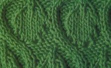 Leaves and Snakes Free Knitting Stitch