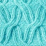 Cabled X Free Knit Stitch Chart