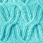 Cabled X Free Knit Stitch Chart