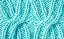 Cabled X Free Knit Stitch Chart