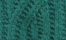 Flat Mock Cable Knitting Stitch