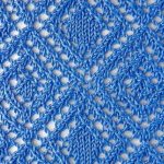 Openwork Lace Diamond Free Knitting Stitch