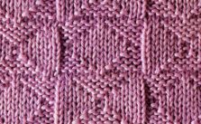 Diamonds and Crosses Knit Stitch