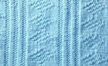 Diamonds and Vertical Lines Textured Knit Stitch