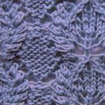 Diamonds, Leaves and Cables Knit Stitch